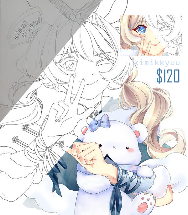 $20 sketch | $40 lineart | $50 flat colour | $80 colour